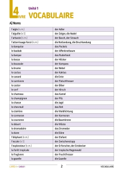 Preview: Vocabulaire et exercices L4 - L5 - L6